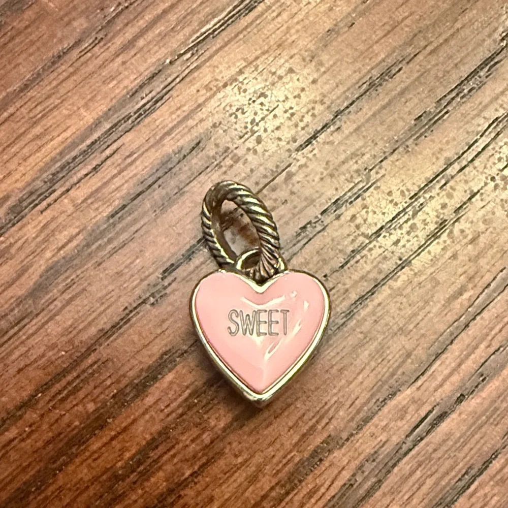 Brighton Pink Heart Pendant with Silver Detail - Picture 2 of 2